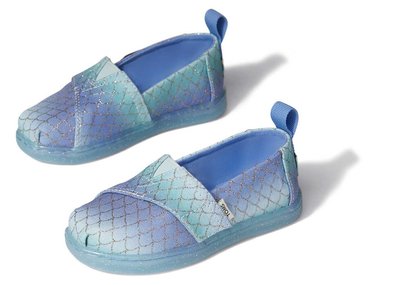 Toms Espadryle Dziecięce Niebieskie - Alpargata Tiny Mermaid - 96OHMXANR